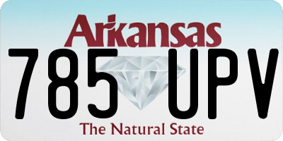 AR license plate 785UPV