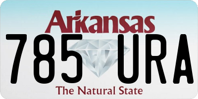 AR license plate 785URA