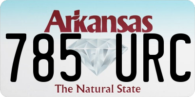 AR license plate 785URC