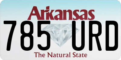 AR license plate 785URD