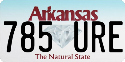 AR license plate 785URE