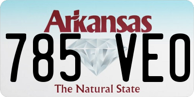 AR license plate 785VEO