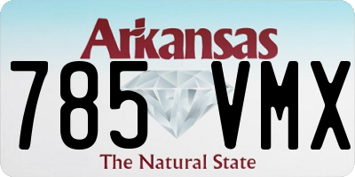 AR license plate 785VMX