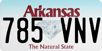 AR license plate 785VNV