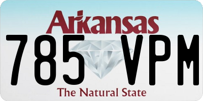 AR license plate 785VPM