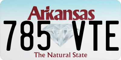AR license plate 785VTE