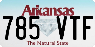 AR license plate 785VTF