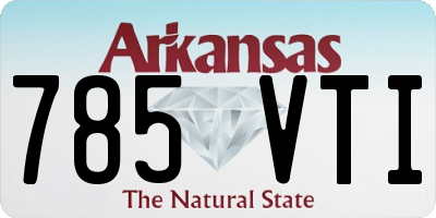 AR license plate 785VTI