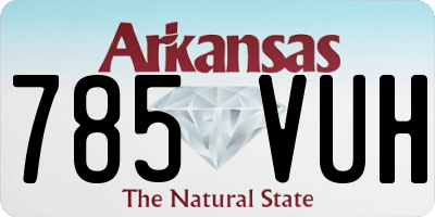 AR license plate 785VUH