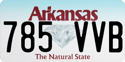 AR license plate 785VVB