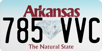 AR license plate 785VVC