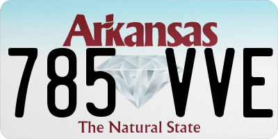 AR license plate 785VVE