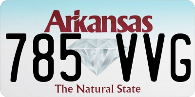AR license plate 785VVG