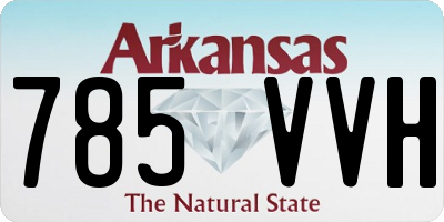 AR license plate 785VVH