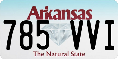 AR license plate 785VVI