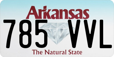 AR license plate 785VVL