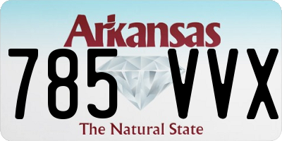 AR license plate 785VVX