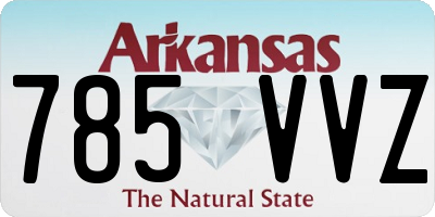AR license plate 785VVZ