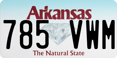 AR license plate 785VWM