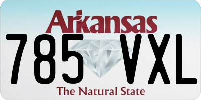AR license plate 785VXL