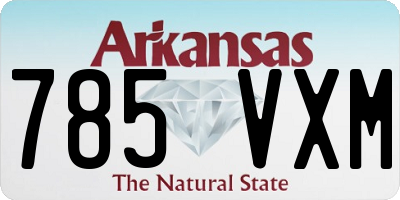 AR license plate 785VXM