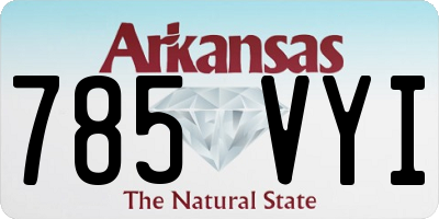 AR license plate 785VYI