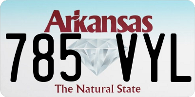 AR license plate 785VYL