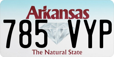 AR license plate 785VYP