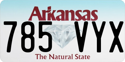 AR license plate 785VYX