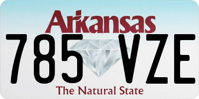 AR license plate 785VZE