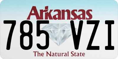 AR license plate 785VZI