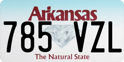AR license plate 785VZL