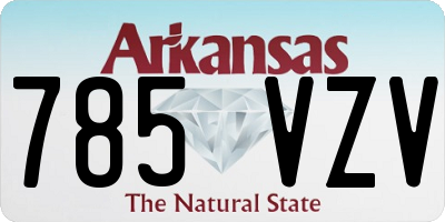 AR license plate 785VZV
