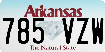 AR license plate 785VZW