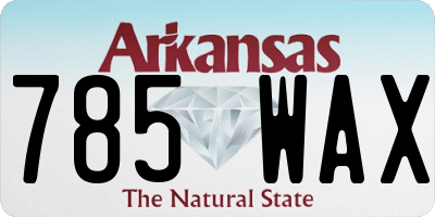 AR license plate 785WAX