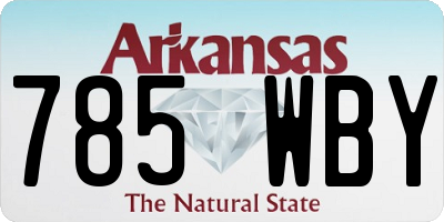 AR license plate 785WBY