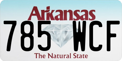 AR license plate 785WCF