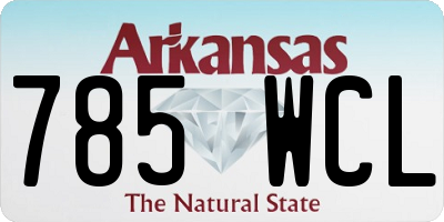 AR license plate 785WCL