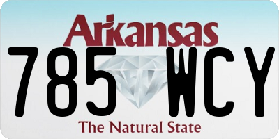 AR license plate 785WCY