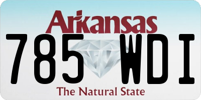 AR license plate 785WDI