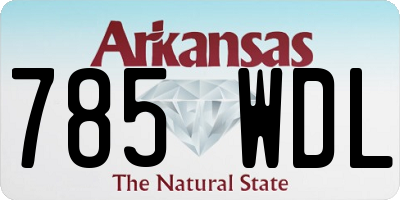 AR license plate 785WDL