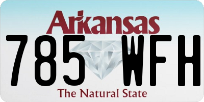 AR license plate 785WFH