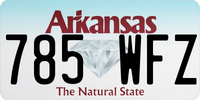 AR license plate 785WFZ