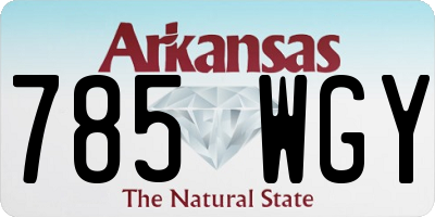 AR license plate 785WGY