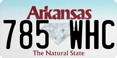 AR license plate 785WHC