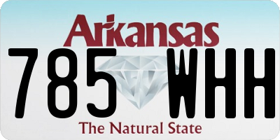 AR license plate 785WHH