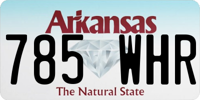 AR license plate 785WHR