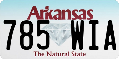 AR license plate 785WIA