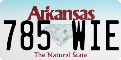 AR license plate 785WIE