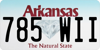 AR license plate 785WII